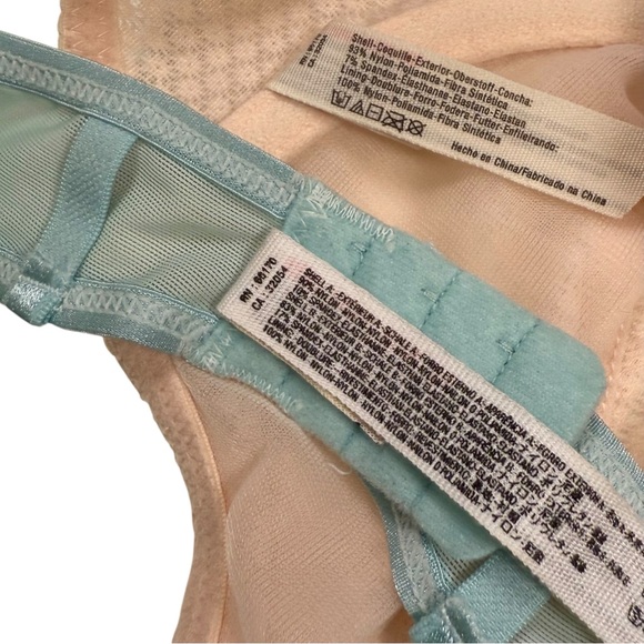 Free People Intimately Size 32C 2 Piece Bra Bundle Pink & Blue - Picture 3 of 5